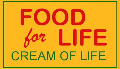 The old Food For Life logo: red and green lettering in a yellow box