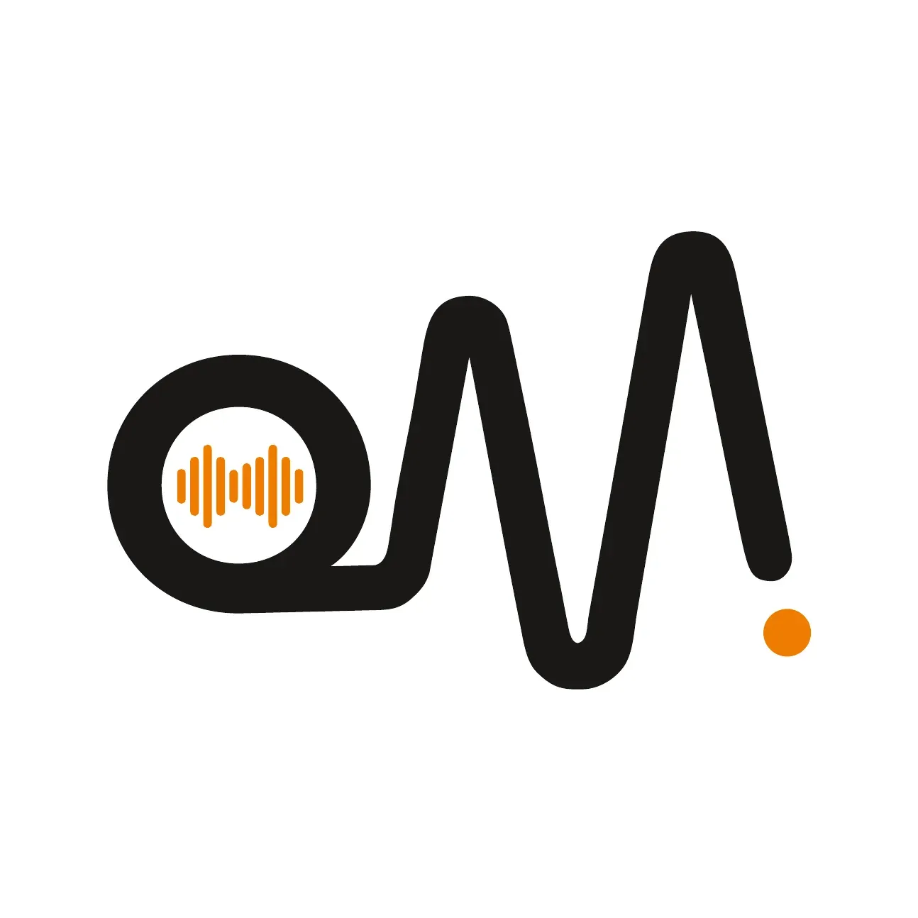 Quarter Note Acoustic mark: a bold QN with a sound wave inside the Q